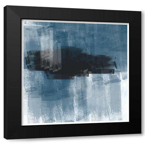 Abstract Art No1. Black Modern Wood Framed Art Print by The Miuus Studio