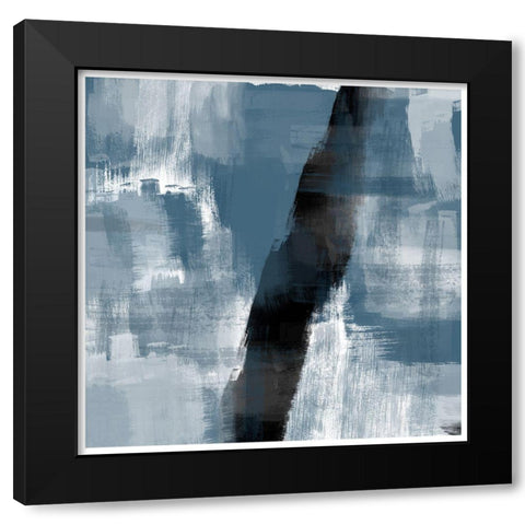 Abstract No2. Black Modern Wood Framed Art Print by The Miuus Studio