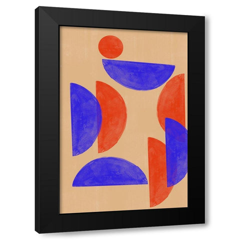 New Me Black Modern Wood Framed Art Print with Double Matting by The Miuus Studio