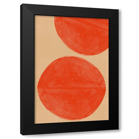 Separation Black Modern Wood Framed Art Print by The Miuus Studio