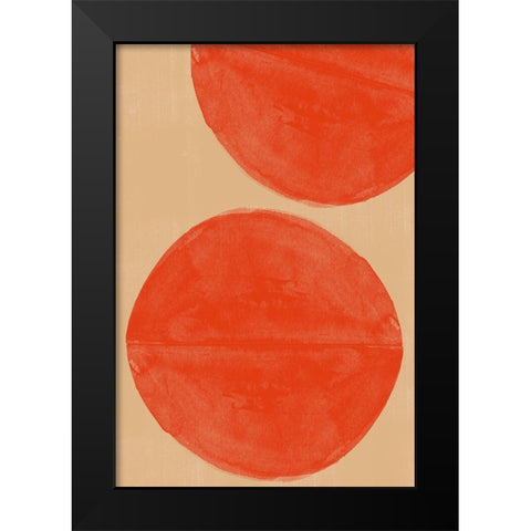 Separation Black Modern Wood Framed Art Print by The Miuus Studio