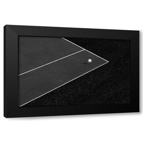 The minimal shot Black Modern Wood Framed Art Print with Double Matting by Goli, Sara