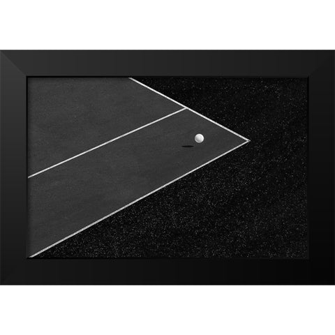 The minimal shot Black Modern Wood Framed Art Print by Goli, Sara