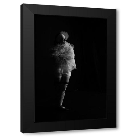 Alone... Black Modern Wood Framed Art Print with Double Matting by Resch, Iris