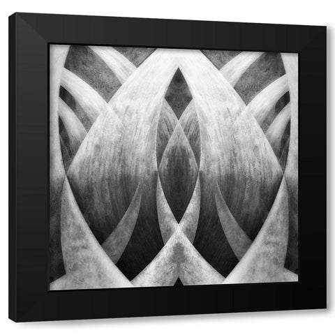 Venice abstract Black Modern Wood Framed Art Print by Gronkjar, Lotte