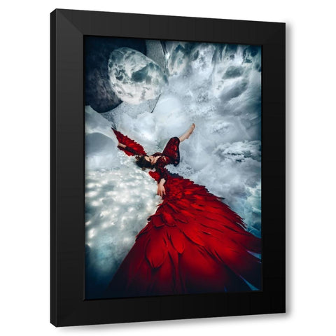 Fallen we may be, but we still have our wings Black Modern Wood Framed Art Print with Double Matting by Bolgov (Axe), Ruslan