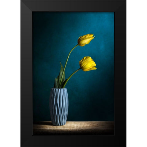 Sguardi ad Est Black Modern Wood Framed Art Print by Vitale, Adriana