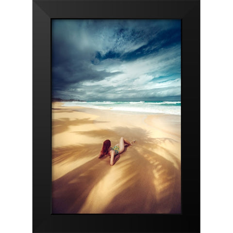 Shadows of the Paradise Black Modern Wood Framed Art Print by Bolgov (Axe), Ruslan