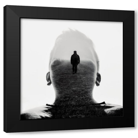 No way too far Black Modern Wood Framed Art Print with Double Matting by Kuavi, Robert