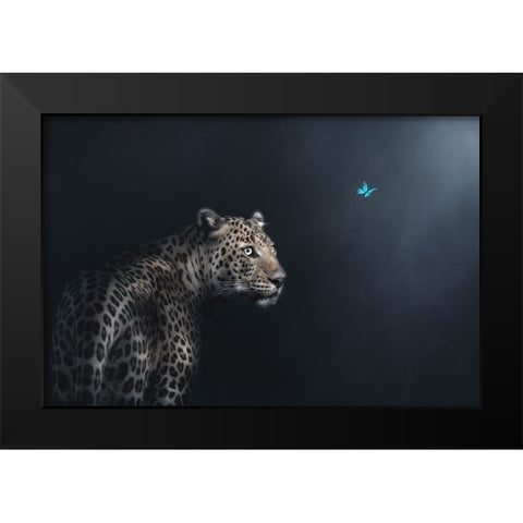 Imagination Black Modern Wood Framed Art Print by Guha, Jayanta