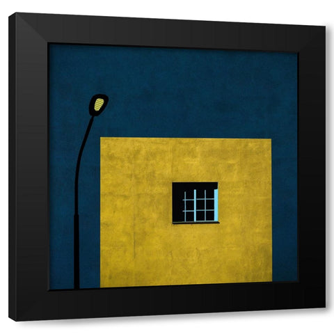 Urban abstract Black Modern Wood Framed Art Print by Schuster, Inge