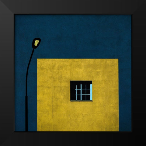Urban abstract Black Modern Wood Framed Art Print by Schuster, Inge