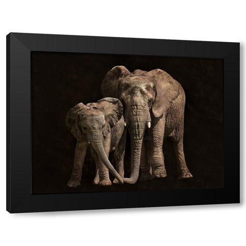Contact Black Modern Wood Framed Art Print with Double Matting by I. Cuadrado, Juan