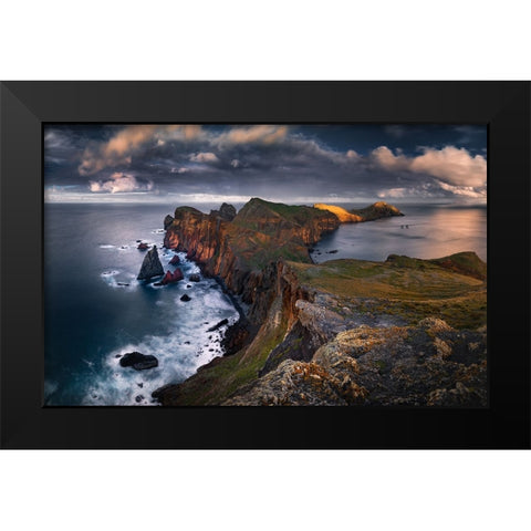Madeira Black Modern Wood Framed Art Print by Nienartowicz, Karol