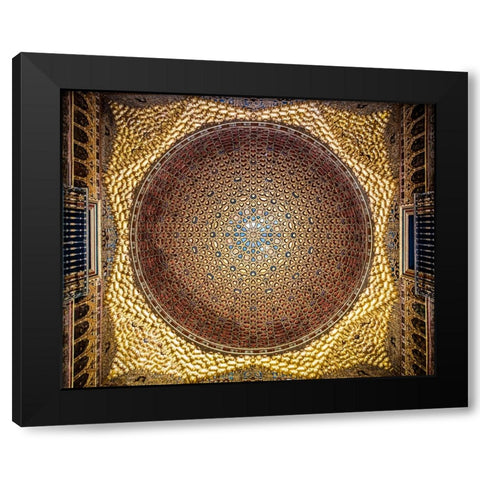 Alcazar dome Black Modern Wood Framed Art Print by Wride, Linda