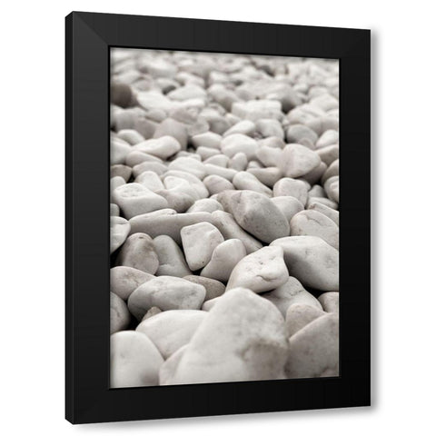 Stones_004 Black Modern Wood Framed Art Print by 1x Studio III