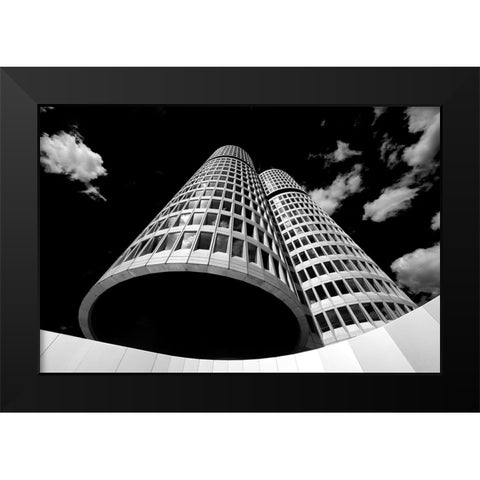 BMW Black Modern Wood Framed Art Print by Richter, Regine