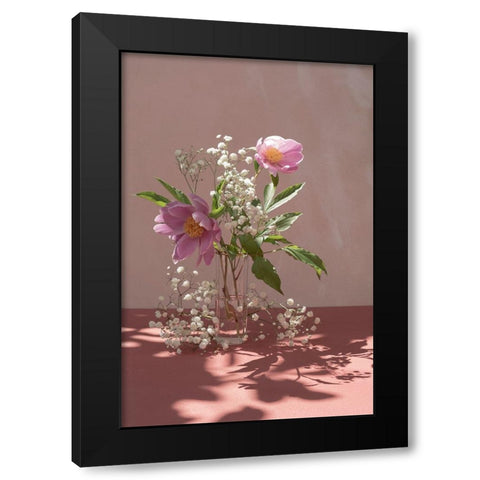 Light a shadow Black Modern Wood Framed Art Print by Basso, Donatella