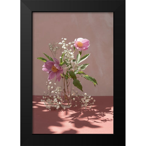 Light a shadow Black Modern Wood Framed Art Print by Basso, Donatella