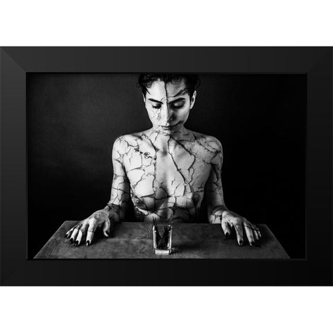 Tequila Black Modern Wood Framed Art Print by Bousca, Bogdan