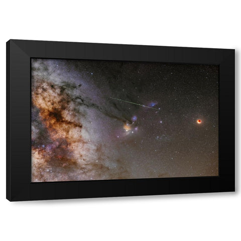 A Little Surprise Black Modern Wood Framed Art Print by Ionut Dascalu, Andrei
