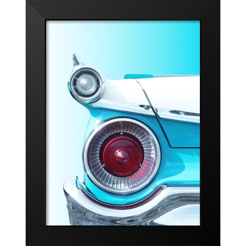 American Classic Car Fair Lane 500 1959 Black Modern Wood Framed Art Print by Gube, Beate