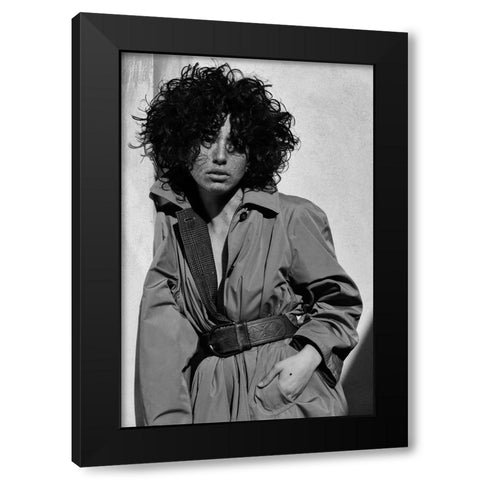 Lux Black Modern Wood Framed Art Print with Double Matting by Anghileri, Marina