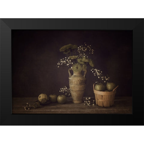 Still Life Black Modern Wood Framed Art Print by G, May