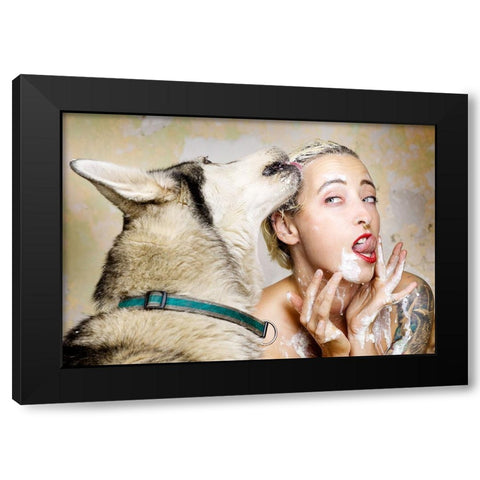 tasty Black Modern Wood Framed Art Print by Allmaier, Michael