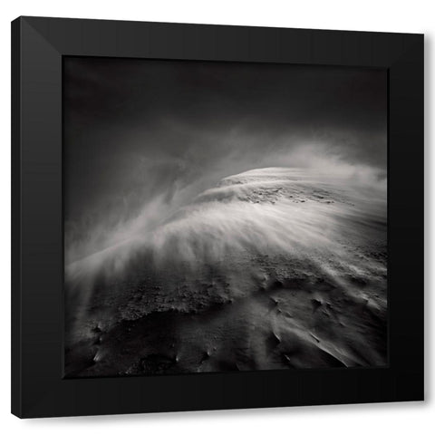 Sandwind / Vent de Sable Black Modern Wood Framed Art Print by Billet, Jean-Luc