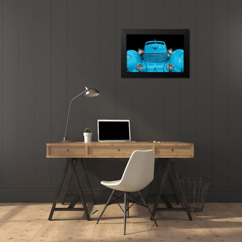 The Blue Cord Black Modern Wood Framed Art Print by Weber, Roland