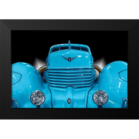 The Blue Cord Black Modern Wood Framed Art Print by Weber, Roland