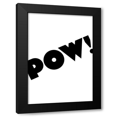 POW! Black Modern Wood Framed Art Print with Double Matting by 1x Studio II