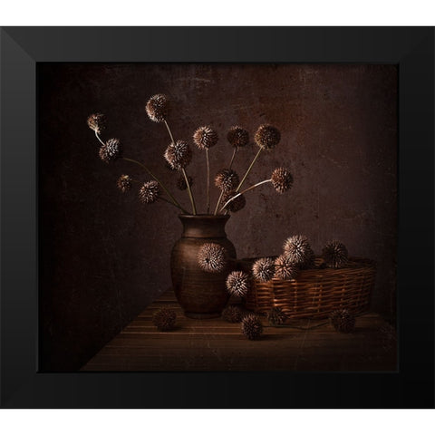 Dry life Black Modern Wood Framed Art Print by Perfoncio, Margareth