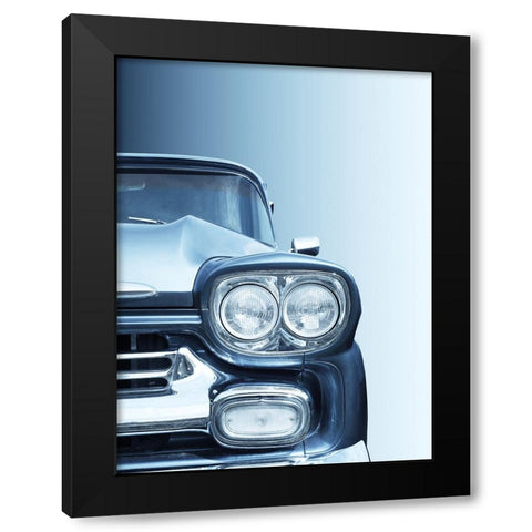 American classic car Pickup Apache 1958 Black Modern Wood Framed Art Print by Gube, Beate