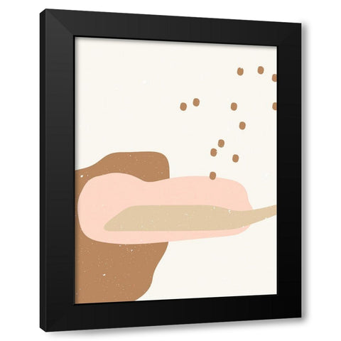 Abstract composition 2 Black Modern Wood Framed Art Print by NKTN