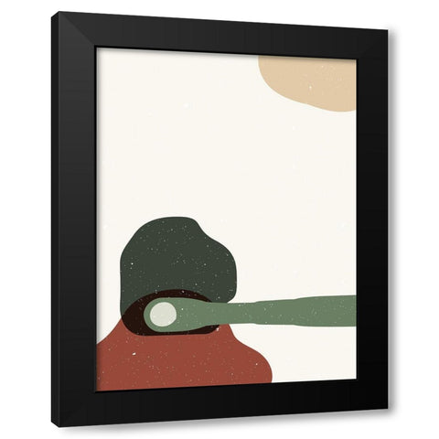 Abstract composition 4 Black Modern Wood Framed Art Print by NKTN