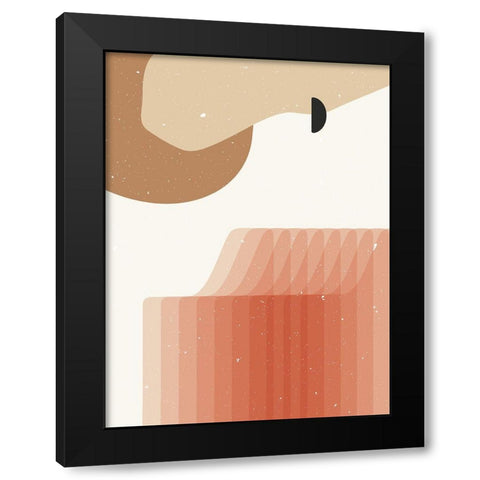 Abstract composition 5 Black Modern Wood Framed Art Print by NKTN