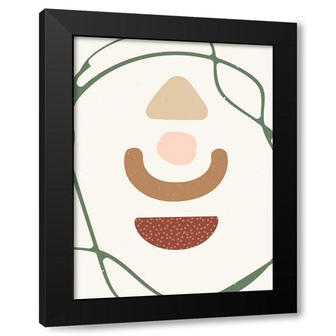 Abstract composition 10 Black Modern Wood Framed Art Print by NKTN