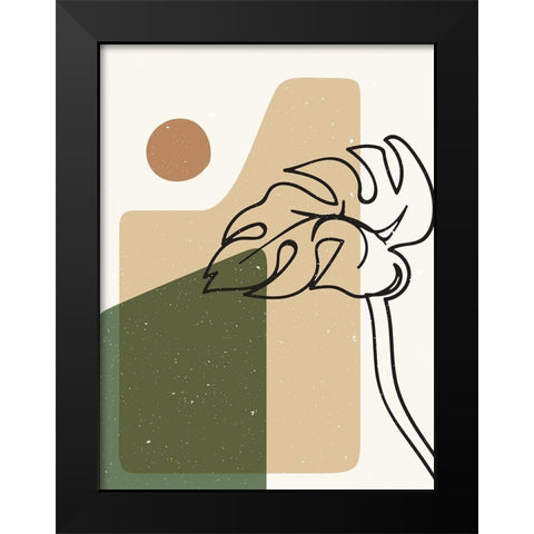 Abstract composition 20 Black Modern Wood Framed Art Print by NKTN