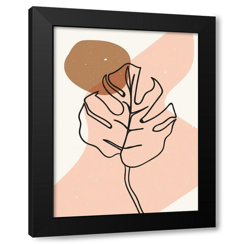 Abstract composition 22 Black Modern Wood Framed Art Print by NKTN