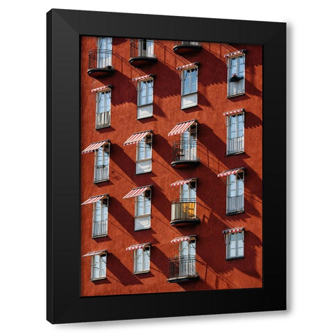 Untitled Black Modern Wood Framed Art Print by Al Thahaby, Karim