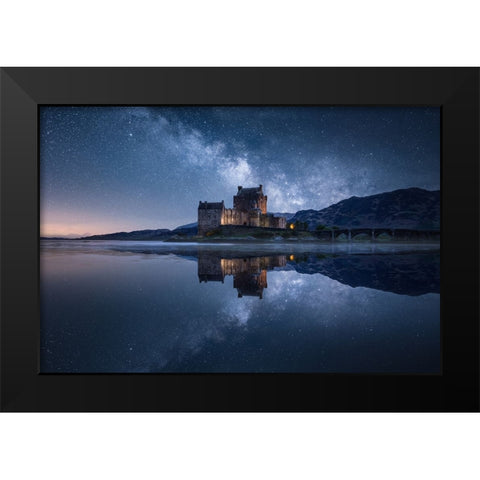 Untitled Black Modern Wood Framed Art Print by Daut, Remo