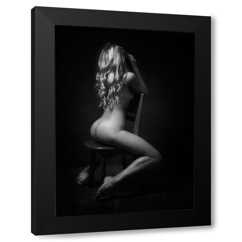 Lena Black Modern Wood Framed Art Print by Rise, Zachar