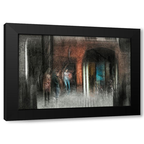 The Watcher Black Modern Wood Framed Art Print by Van Der, Jan