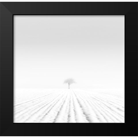 Cold Black Modern Wood Framed Art Print by Nodeh, Mostafa