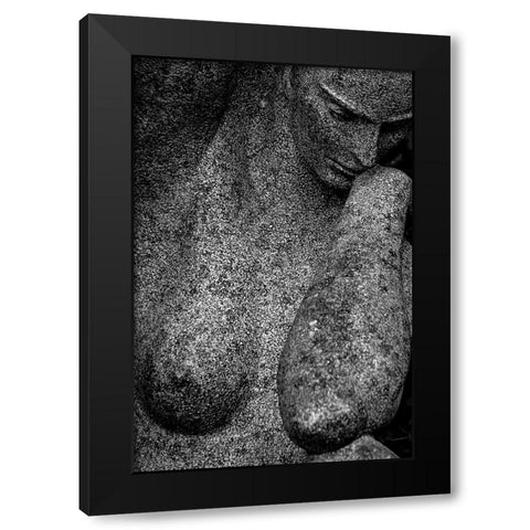 Woman. Black Modern Wood Framed Art Print by Silva, Miguel