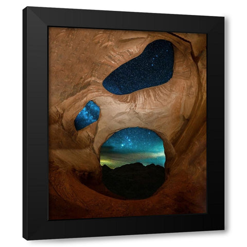 Screaming Pirate Black Modern Wood Framed Art Print by Zhang, Mei