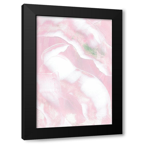 Pink and Soft Black Modern Wood Framed Art Print with Double Matting by Sawall, Anastasia