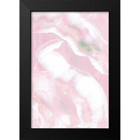 Pink and Soft Black Modern Wood Framed Art Print by Sawall, Anastasia